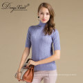 Novo estilo Loose High Neck Pullover Oversized Branded Wool Sweater Design Forgirl